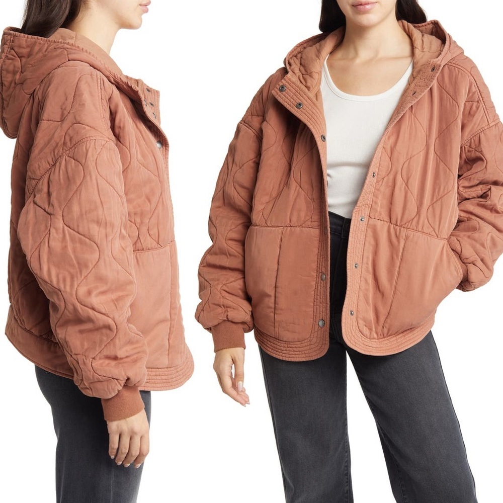 Blank NYC Quilted Hooded Jacket